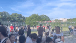 一社盆踊り2025 出店の様子